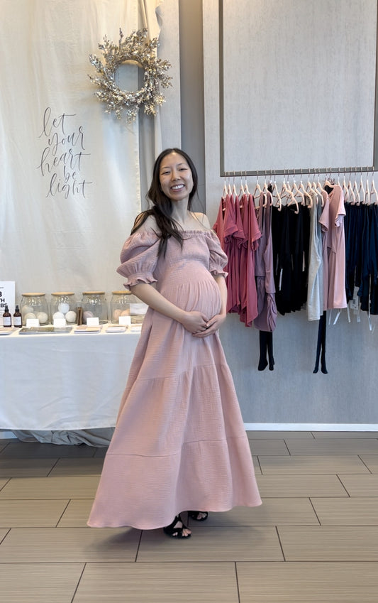 Ladies Annabelle Maxi Dress in Pink