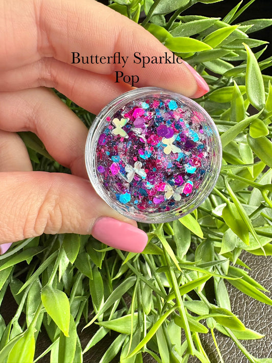 Butterfly Sparkle Pop Hair Gel