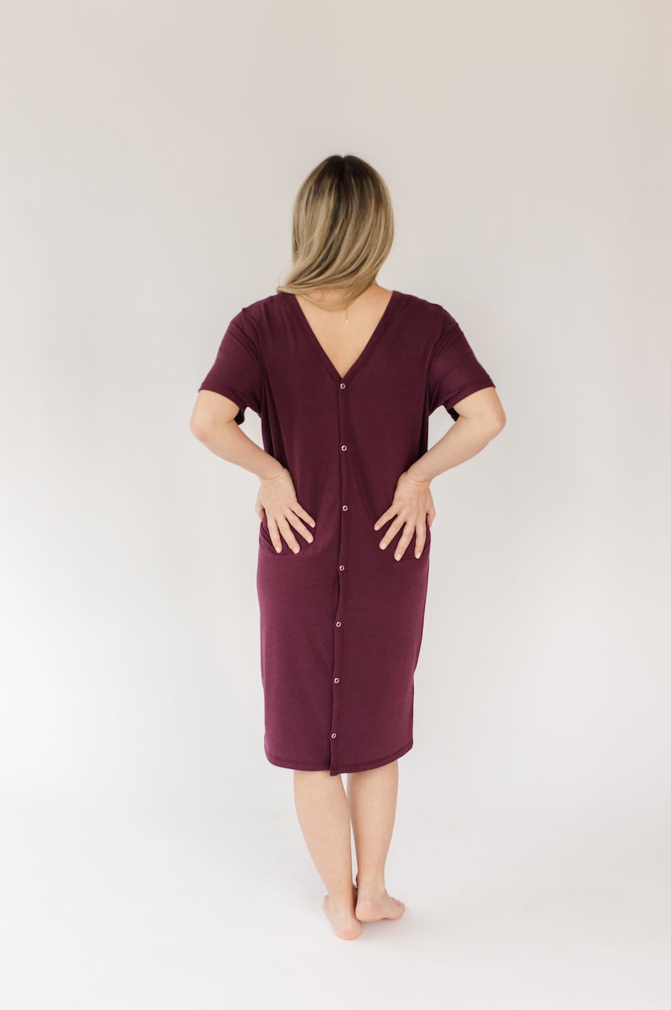 Plum Labour & Delivery Gown