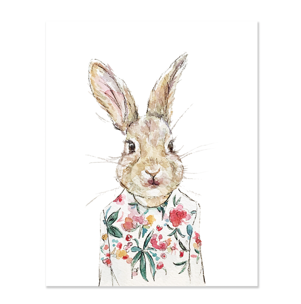 Floral Rabbit Print – The Fourth