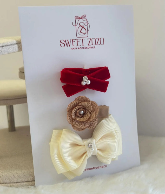 Merry Magic Bow Clip Set