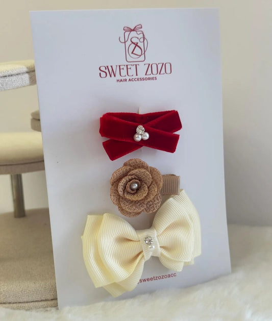 Merry Magic Bow Clip Set