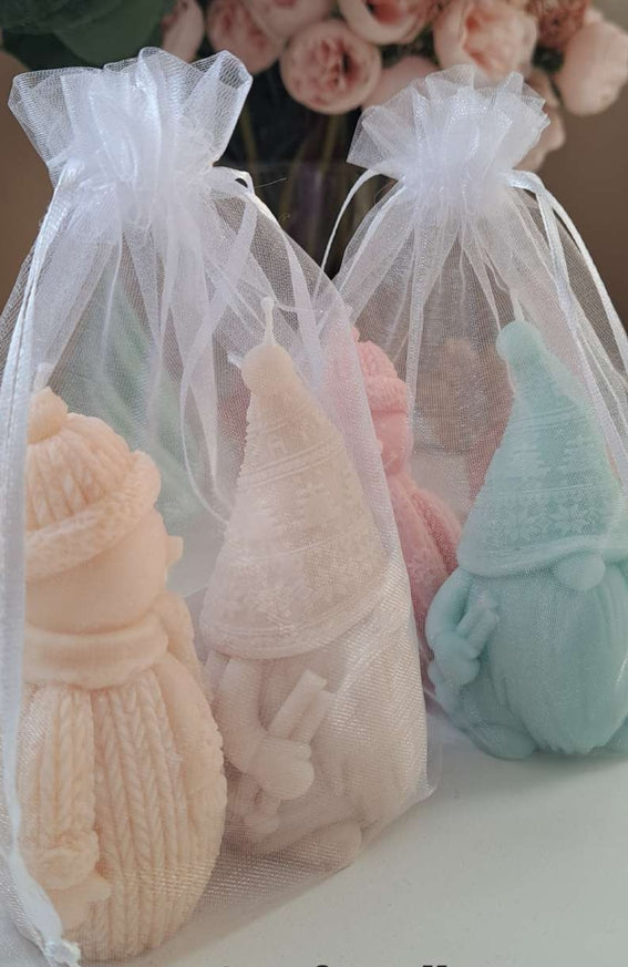 Snowman & Gnome Candle