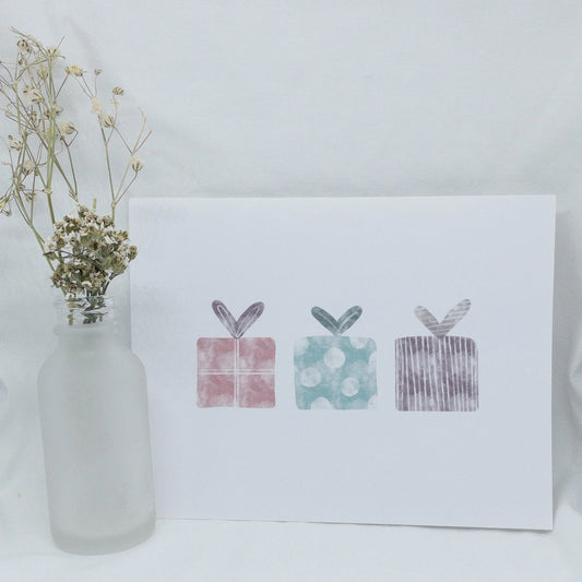 Present Trio Greeting Card