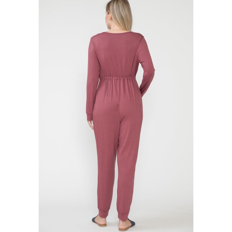 Ashley Tie Up Jumpsuit in Ginger
