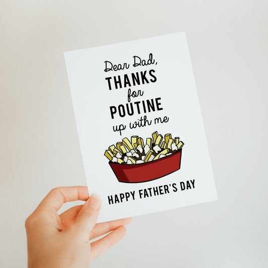 Poutine Father's Day Card