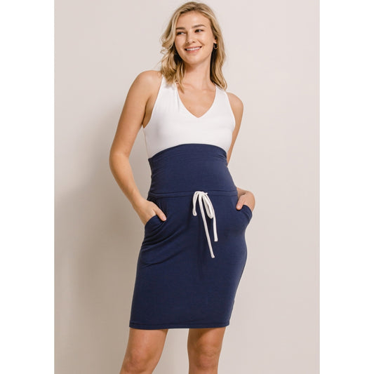 Jordan Navy Midi Skirt