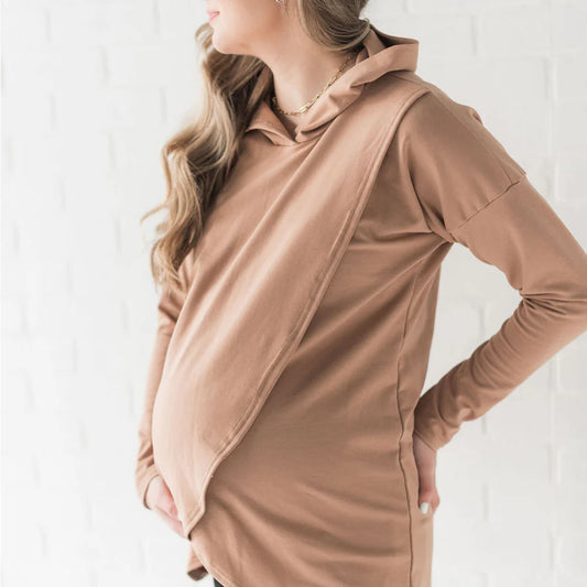 Gianna Hoodie in Camel - Final Sale