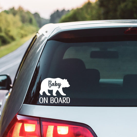 Baby Bear Car Decal Sticker