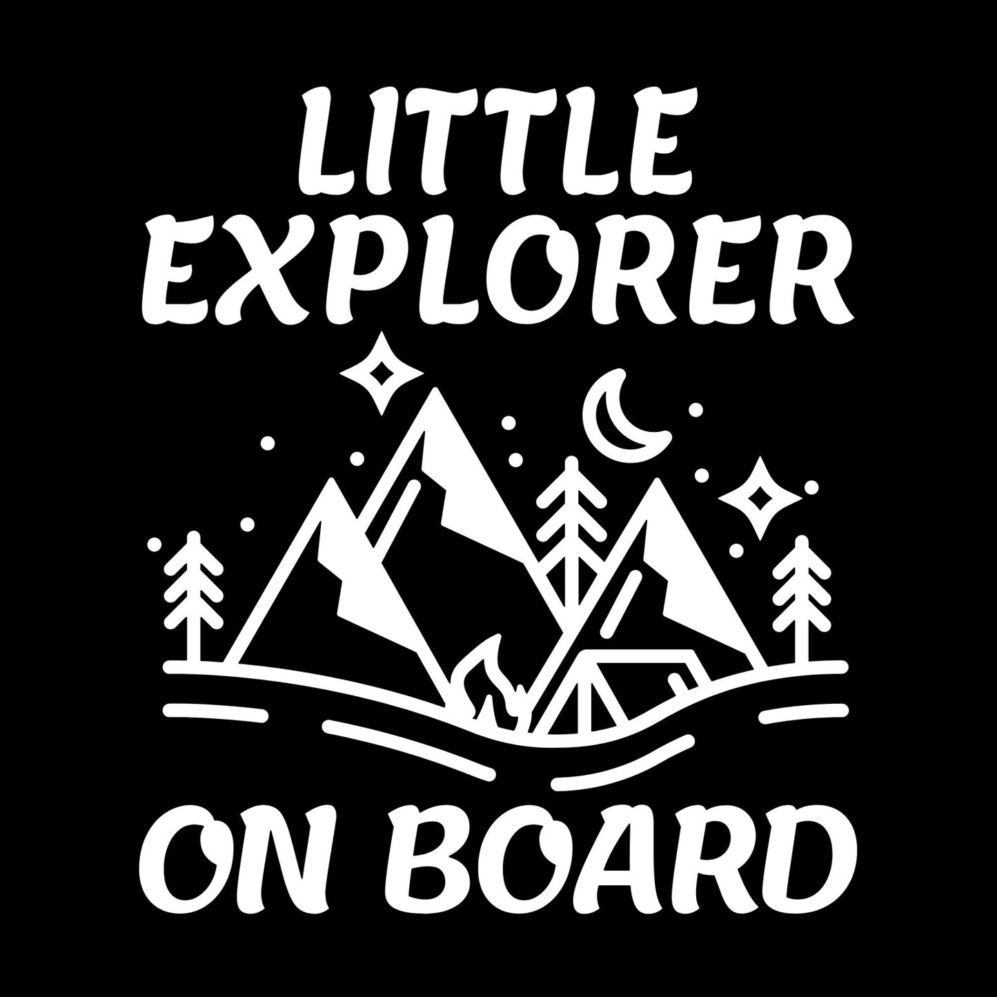 Little Explorer Car Decal Sticker