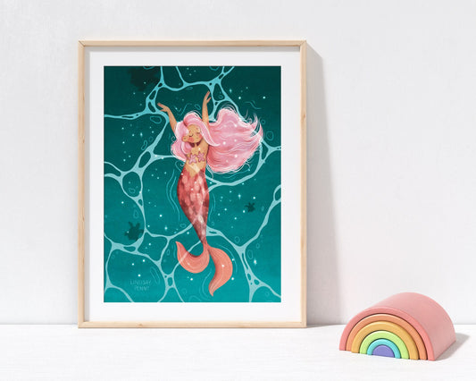 Caribbean Mermaid Art Print