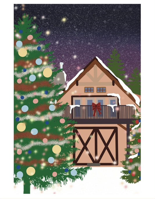 Cabin Holiday Card