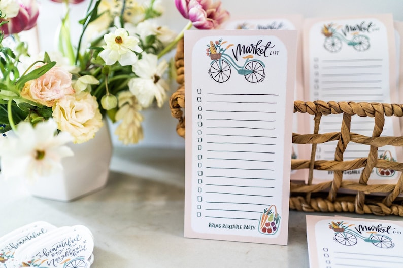 Market List Notepad – The Fourth