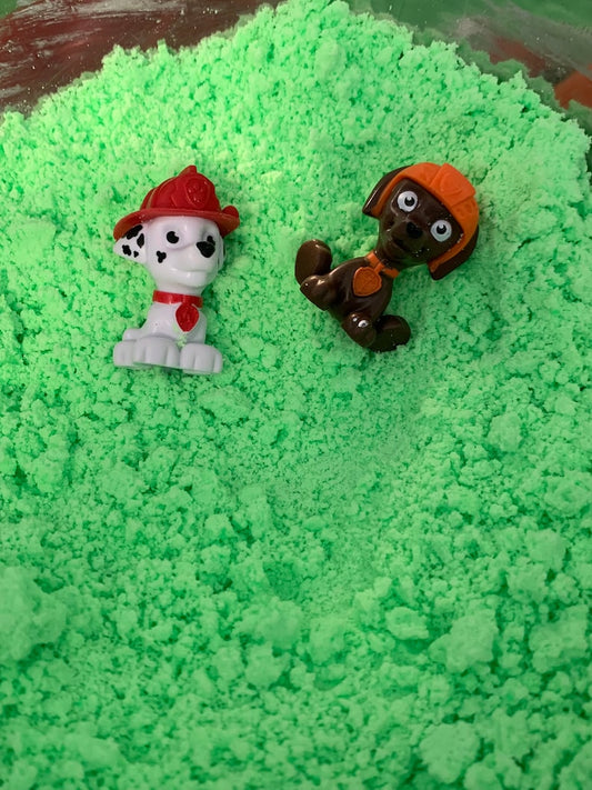Green Surprise Toy Fizzy Bubble Dust with Paw Patrol Toy
