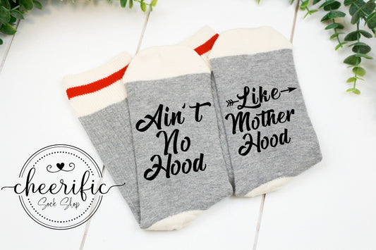 Motherhood Socks in Light Grey