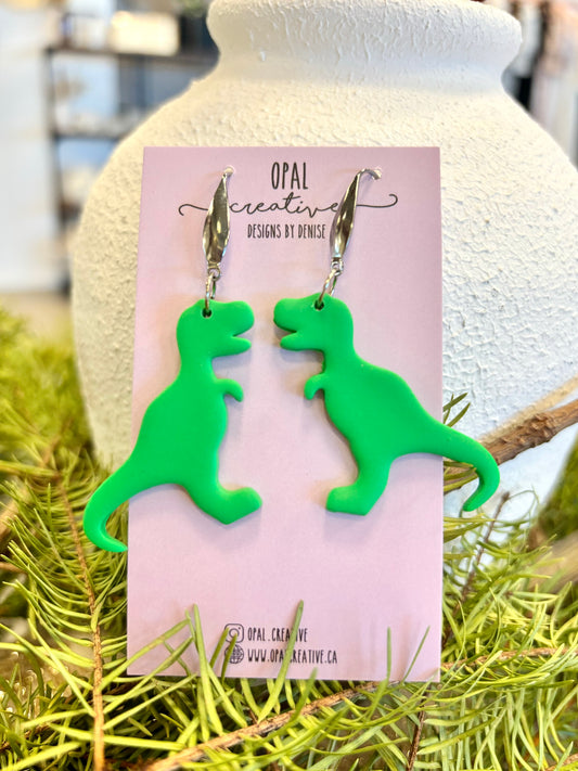 Dinosaur Dangle Earring