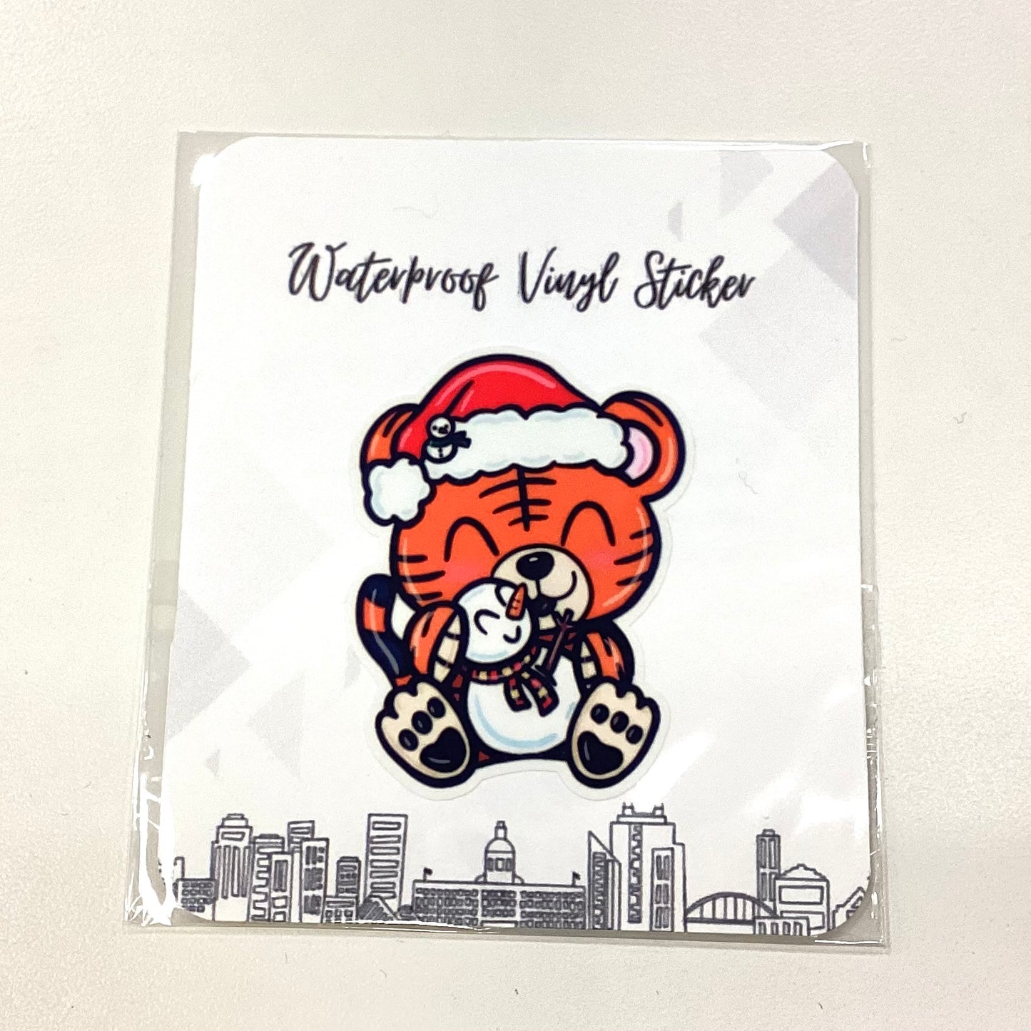Holiday Tiger Sticker