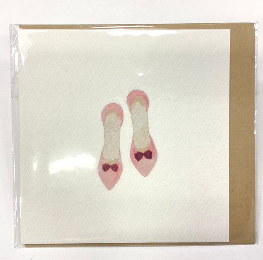 Pink Shoes Mini Card