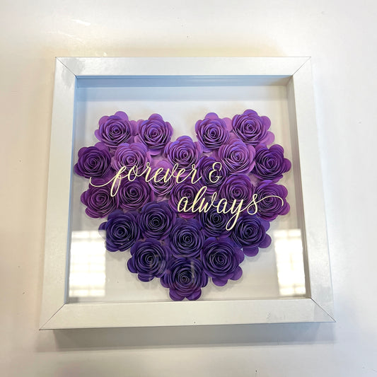 Forever and Always Heart Flower Box