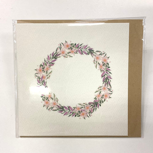 Flower Wreath Mini Card