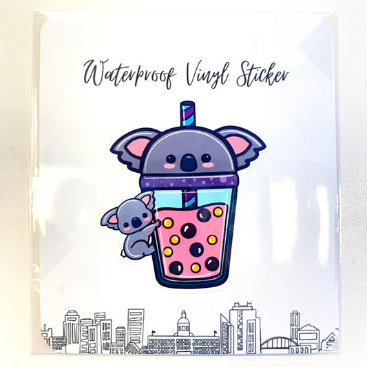 Koala Bubble Tea Sticker