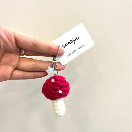 Toadstool Keychain