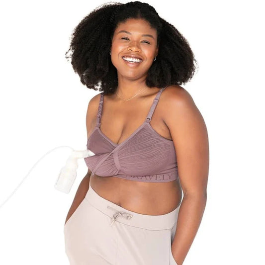 Kindred Bravely Sublime Hands Free Pumping Bra - Beige, Large