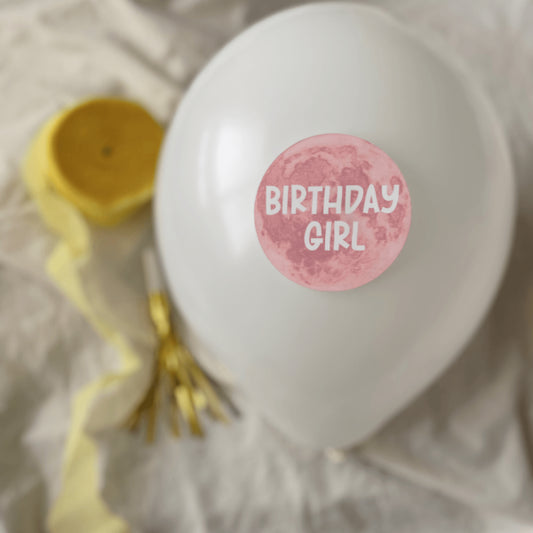 Birthday Girl Moon Sticker