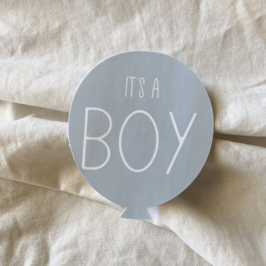 It's A Boy Balloon Sticker