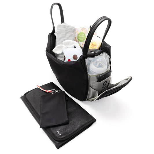 Baby Tiger Black Nylon Baby Bag