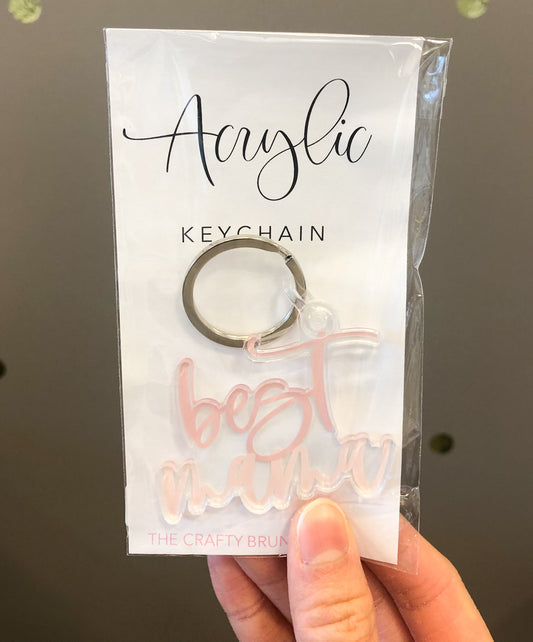 Best Mama Acrylic Keychain