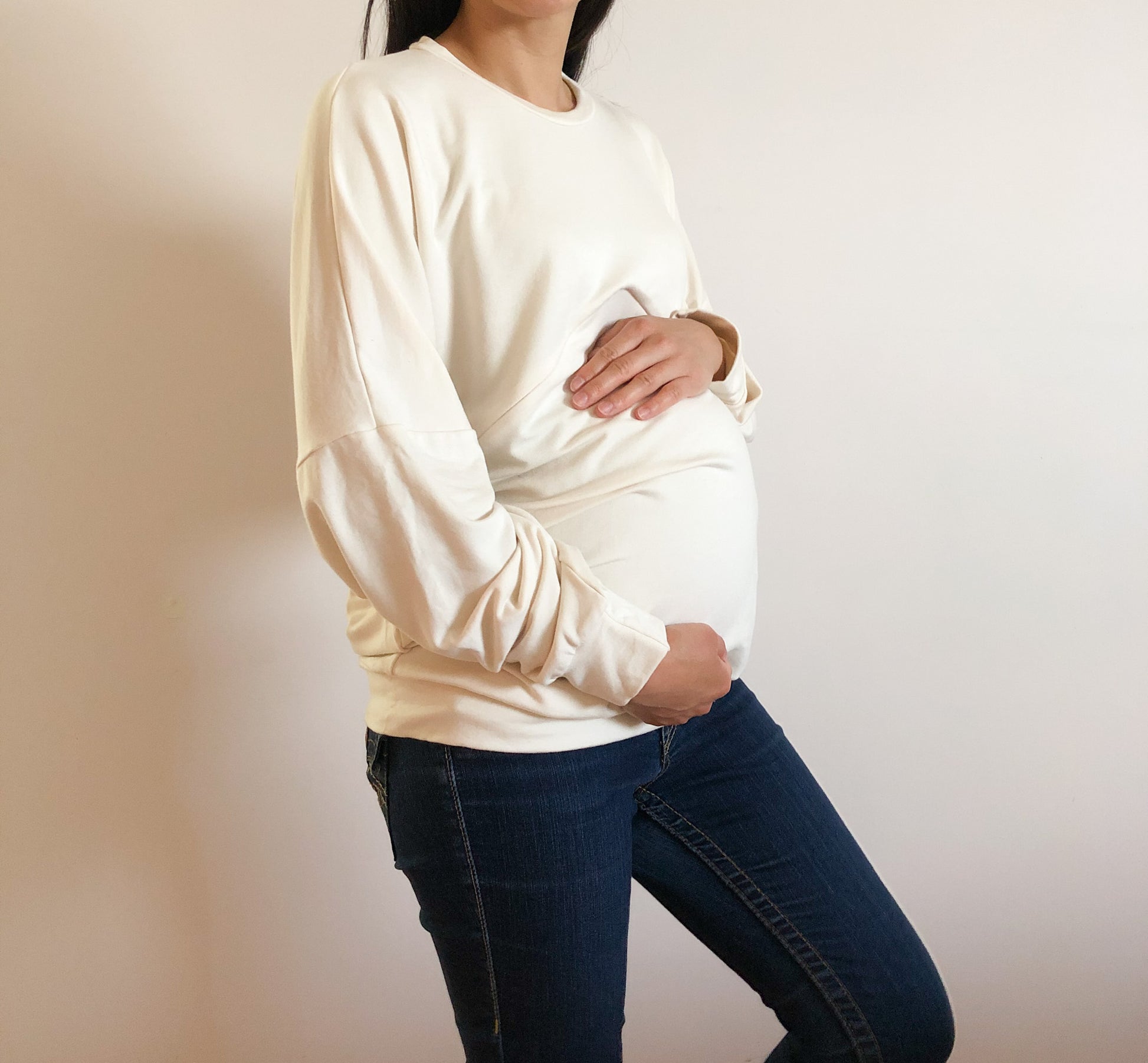 Boyfriend Sweater in Cream M L XL 2XL