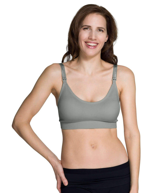 Seamless Nursing Bra in Charcoal