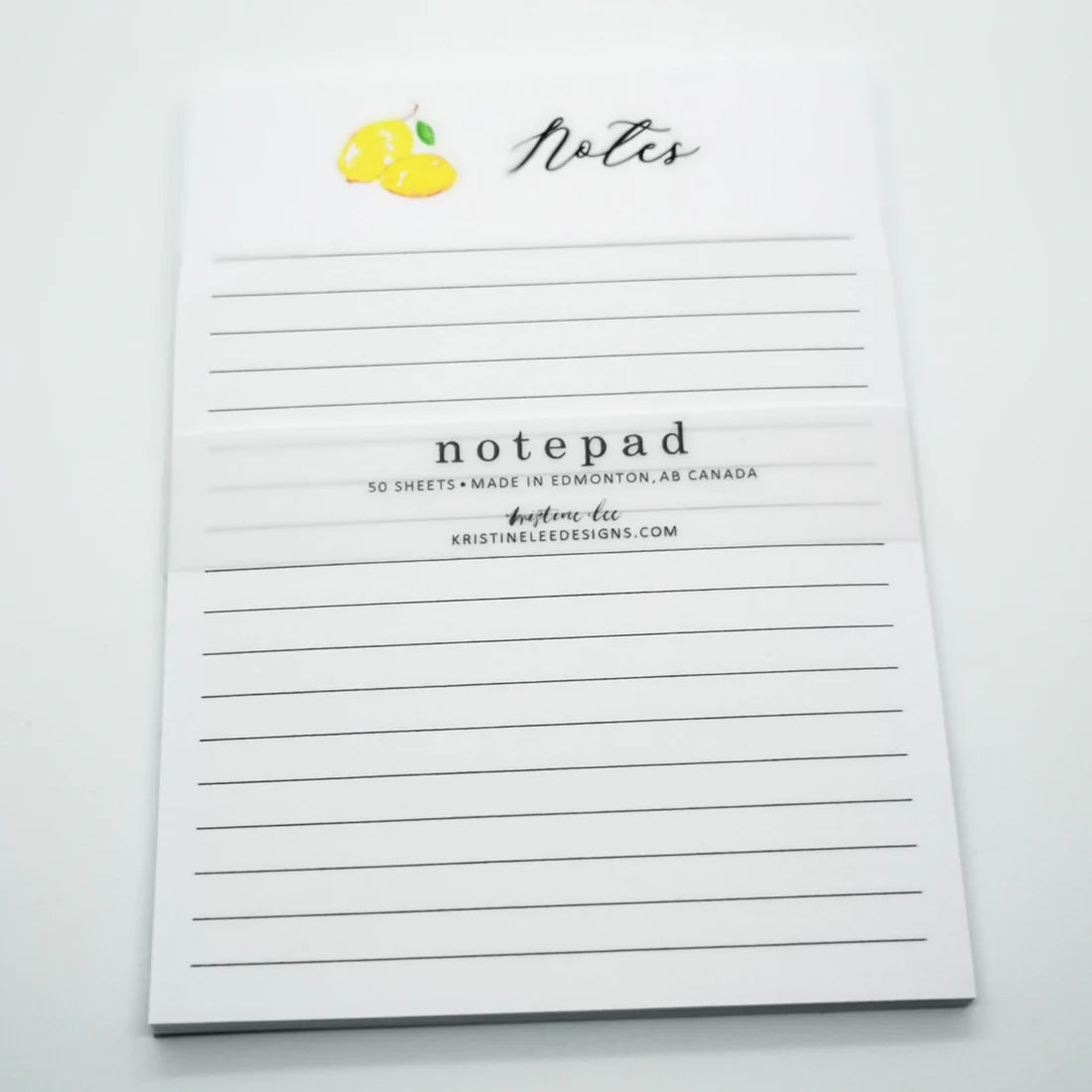 Lemon Notes Lined Notepad