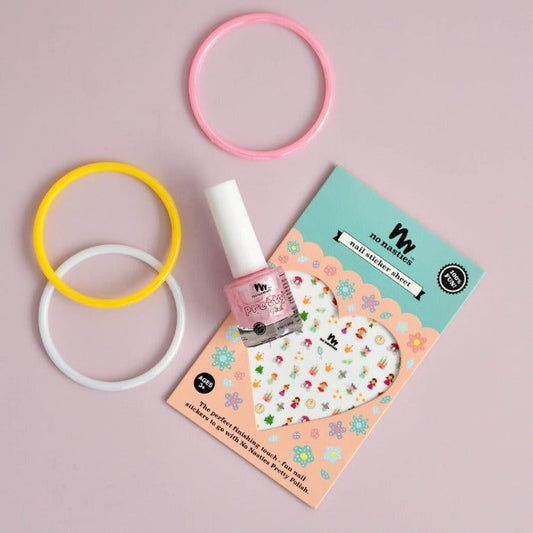 Pastel Pink Nail Polish and Surprise Sticker Set
