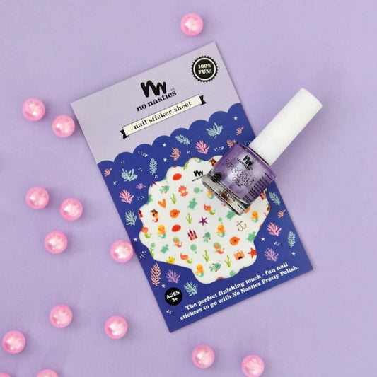 Purple Nail Polish and Surprise Sticker Set