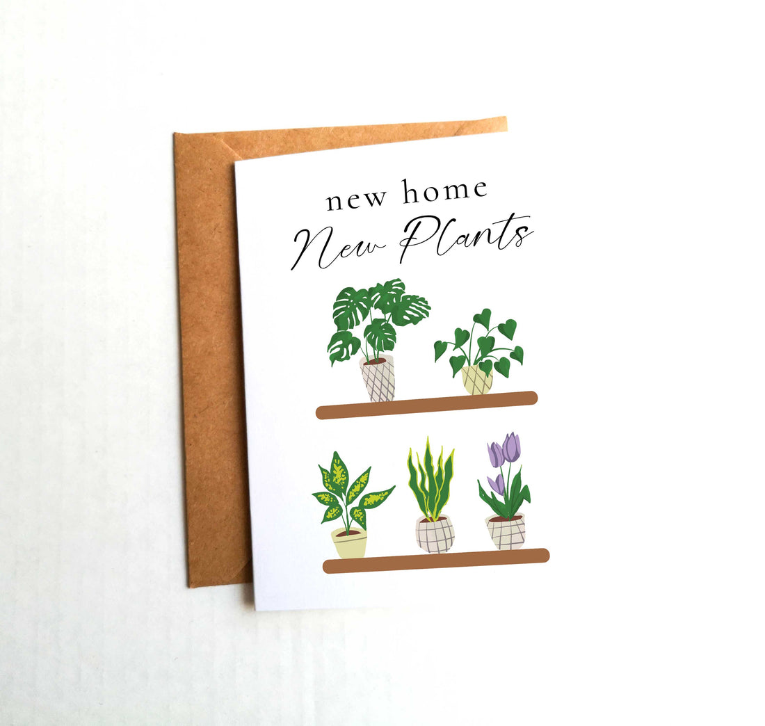 New Home, New Plants Housewarming Card