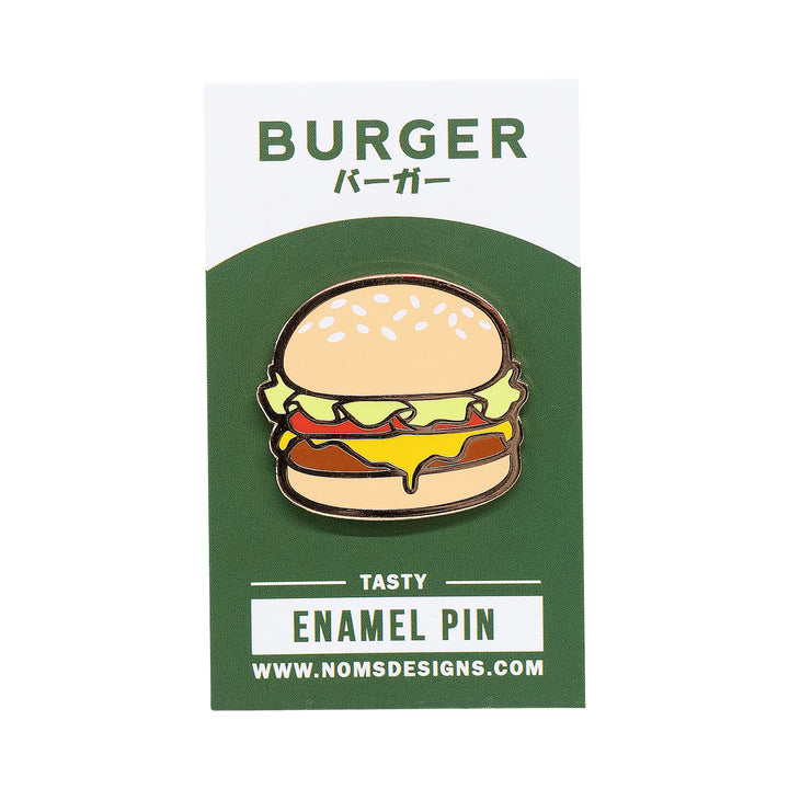 Burger Enamel Pin