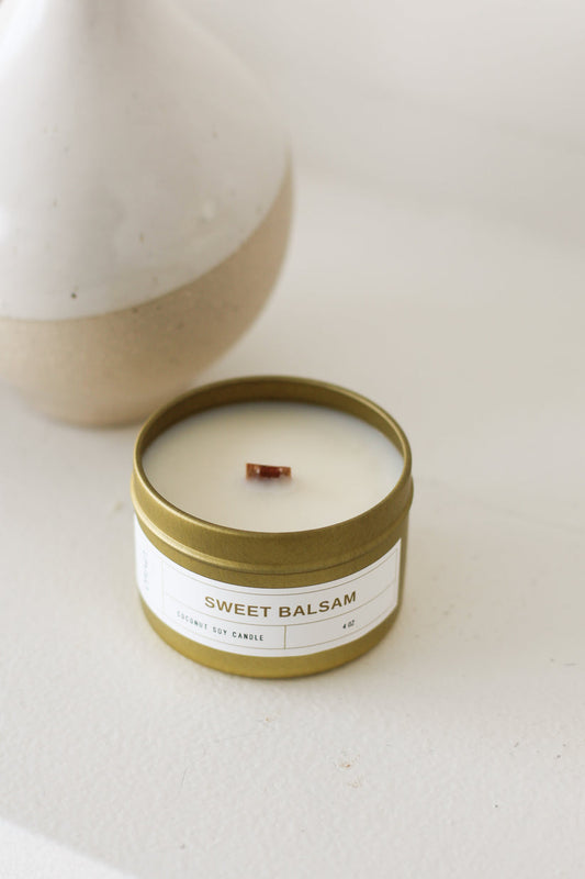 Sweet Balsam Tin Candle