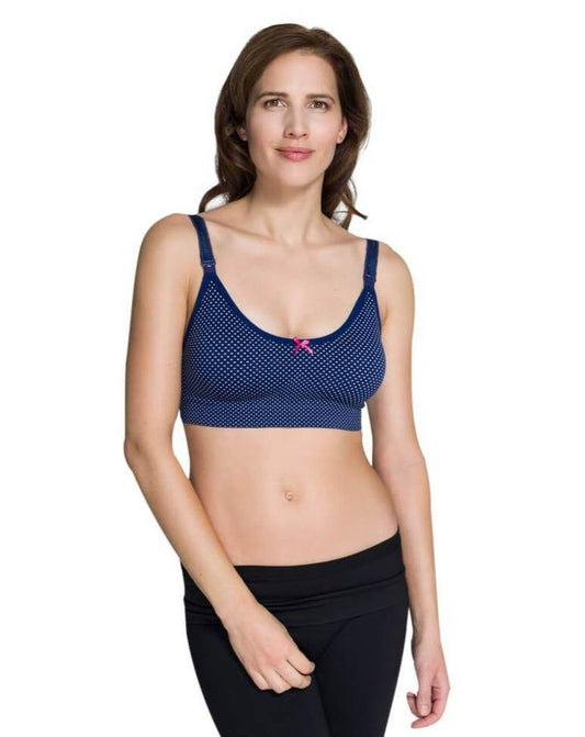 Seamless Nursing Bra in Blue