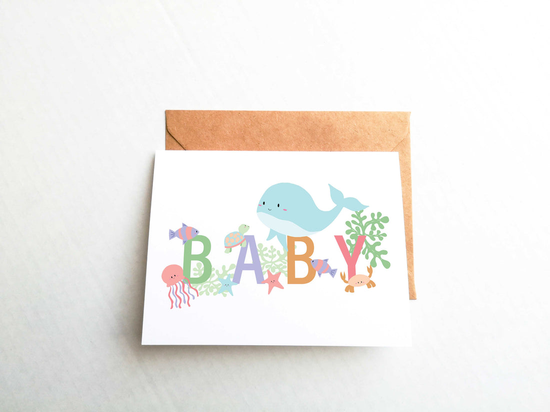 Under the Sea Baby Card