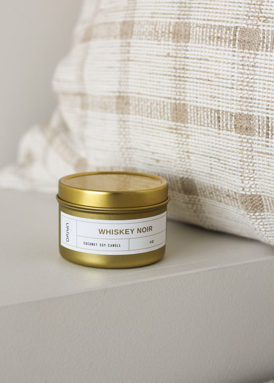 Whiskey Noir Tin Candle