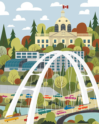 Walterdale Bridge Crossing Print