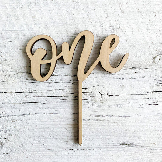 One Cake Topper