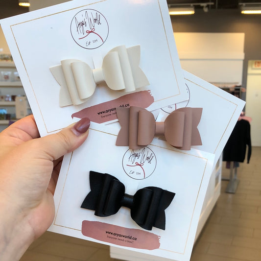 Layered Simplest Bow Clip