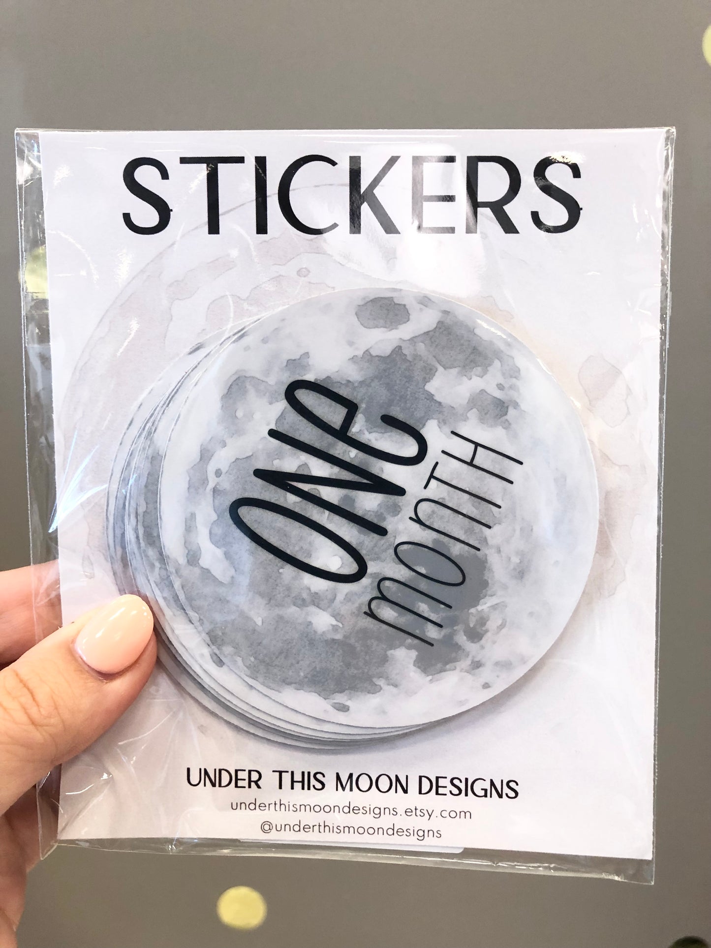 Monthly Moon Milestone Stickers