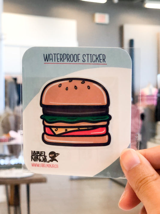 Burger Sticker