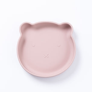 Pink Mauve Silicone Bear Plate
