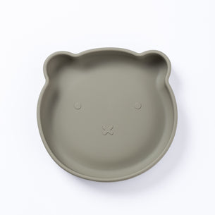 Silicone Bear Plate in Silver Sage
