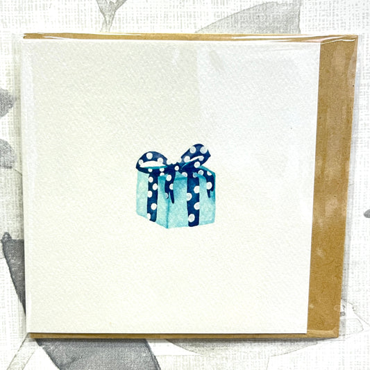 Blue Present Mini Card